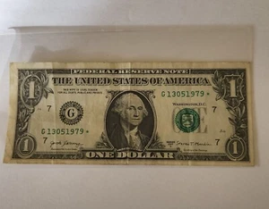 2017 A $1 Star Bill Miscut Birthday/Anniversary May 13,1979 All Odd Numbers Note - Bild 1 von 8