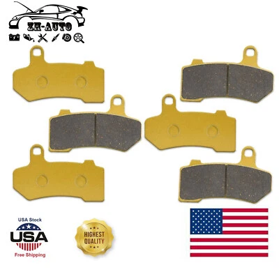 Передние и задние тормозные колодки для Harley Davidson FLHX Street Glide FA409 2008-2018 годов выпуска - Изображение 1 из 4