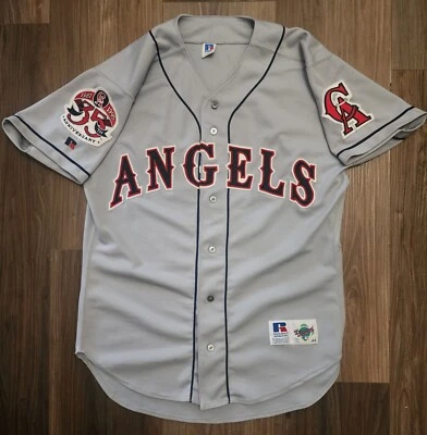 VINTAGE USED Mens California Angels 35th Anniversary (1995) Road Jersey - Image 1 of 4