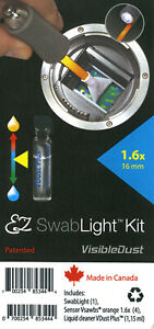 Visible Dust 1.3x & Micro 4/3 Sensor Cleaning Kit Vdust Solution & 4 Orange Swab