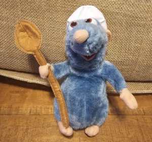 Disney Store Pixar Ratatouille Authentic Plush Remy Spoon Hat 8” Stuffed Rat - Picture 1 of 5