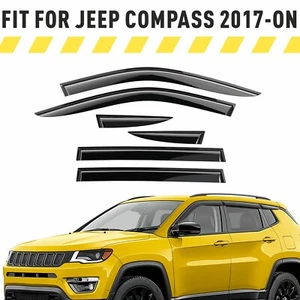 Rain Guards Vent Visors Shade for 2017-2025 Jeep Compass - Picture 1 of 9