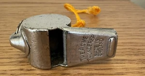 Vintage The Acme Thunderer England Brass Cork Ball Whistle, Excellent Condition - Bild 1 von 6