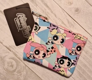 YAY! NEW WITH TAG! The Powerpuff Girls Allover Print Faux Leather Coin Purse! - Picture 1 of 2