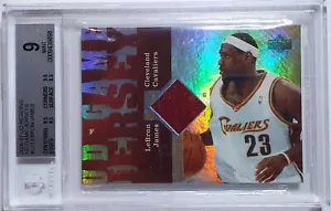 2006 Upper Deck Lebron James #PATCH Game Worn Jersey - BGS 9 (POP 7) - Picture 1 of 3