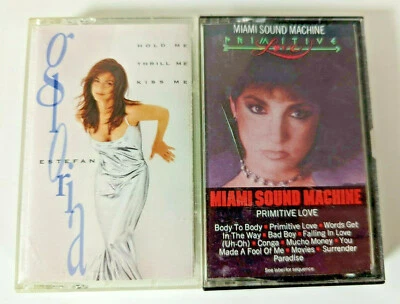 Gloria Estefan Miami Sound Machine Primative Love Hold Me Cassette Lot of 2 - Image 1 of 3