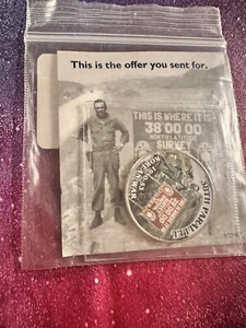#20D 38TH PARALLEL-KOREAN WAR-COLORIZED HALF DOLLAR - Picture 1 of 3