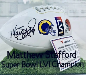 Matthew Stafford signierter Super Bowl LVI Football / Fanatics / NFL / Rams - Bild 1 von 8