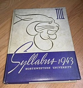 1943 NORTHWESTERN UNIVERSITY YEARBOOK - No Signatures - SYLLABUS - Picture 1 of 12