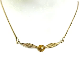 Sterling Silver Harry Potter Necklace Golden Snitch Alex and Ani Adjustable 18" - Picture 1 of 6