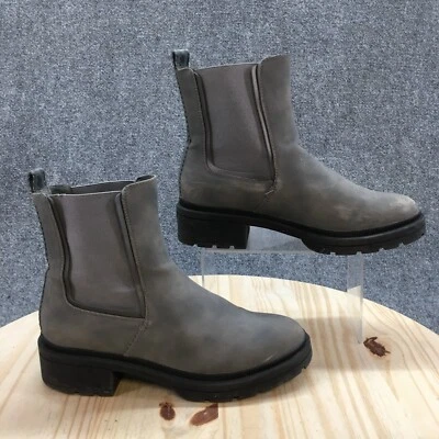 Botas Rocket Dog para mujer 10 Iggie Lugsole Chelsea botín gris imitación cuero tacones Foto 1 de 4