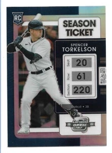 Spencer Torkelson 2022 Chronicles Contenders Optic Holo Silver Prizm RC #22 - Picture 1 of 2