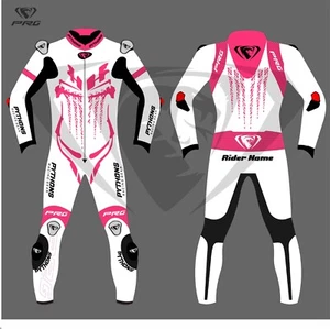 Nuevo Traje de Carreras de Cuero para Motocicleta Pythons Damas + Guante a Juego + Botas - Imagen 1 de 3