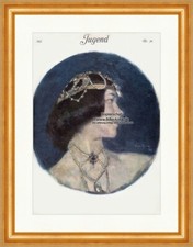 Titelseite der Nummer 34 von 1912 Eugen Spiro Tilla Durieux Jugend 3865 Gerahmt