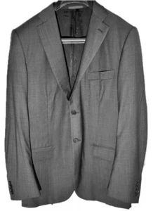 Blazer Abrigo Deportivo de Lana Isaia Aquaspider Gris 52 IT 42 EE. UU. Pequeño Defecto - Imagen 1 de 8