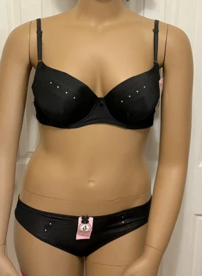 PARIS PINK / NINES BRA & PANTY SET, Various Styles, Sizes, Colors, Brand New - Image 1 of 4