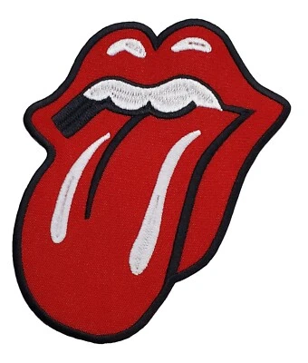 INSPIREME DESIGNS Rolling Stones Tongue Embroidered Iron-on Patch 5" x 6" Mick Jagger