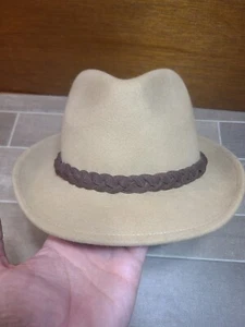 Staring At Stars Fedora Hut Einheitsgröße Anthropologie braun Boho 22 Zoll Umfang - Bild 1 von 13