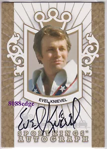 Sport Kings 2007 Auto Gold: Evel Knievel/10 autógrafos motocicleta Daredevil - Imagen 1 de 3