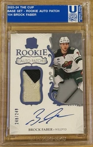 2023 UPPER DECK THE CUP #104 BROCK FABER ROOKIE PATCH AUTO RC /249 - Picture 1 of 2