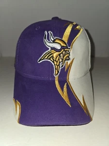Gorra de colección Minnesota Vikings NFL con tirantes Lightning Bolt Reebok HQ Y2K - Imagen 1 de 5