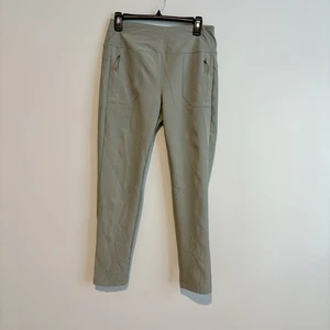 Avalanche Hybrid Design Woven Knit Slim Hiking Pant Zip Pockets sage medium - Picture 1 of 9