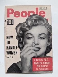 People Magazine Marylin Monroe Cover - Pocket Sized (December 1952) - Picture 1 of 3