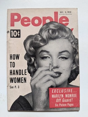 People Magazine Marylin Monroe Cover - Pocket Sized (December 1952) - Image 1 of 3