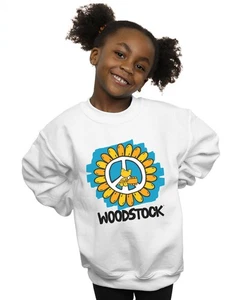 Woodstock Girls Flower Peace Sweatshirt - Picture 1 of 7