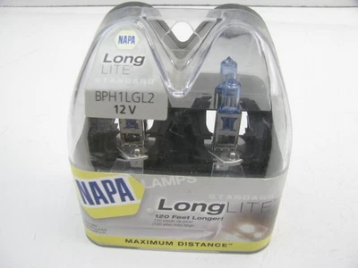 (2) Napa BPH1LGL2 Longlite Head Light Headlamp Bulbs PAIR 12V 55W H1 - 2/Pack - Image 1 of 2