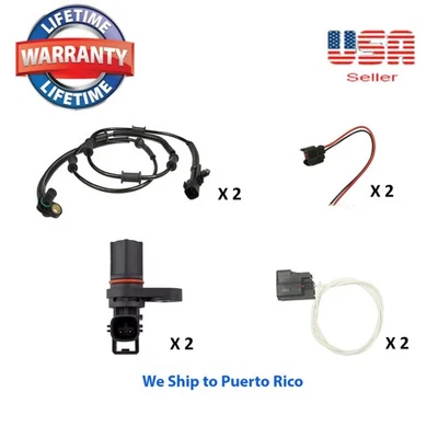 4 ABS Wheel Speed Sensor Front & Rear R & L & 4Connector Fit Dodge RAM 4500 5500 Foto 1 de 4