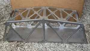 Vintage Marx 18" Long Metal Trestle Bridge Silver Illinois Central O Scale Train - Picture 1 of 6