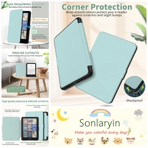 Shockproof Case 7″ Kindle Signature Edition 1st Gen Kindle Paper Auto Sleep Wake - Picture 1 of 9