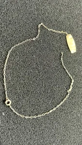 Forstner Ankle ID Bracelet Solid 10K Gold No Monogram  8.5" Needs Repair .80 Gr - Picture 1 of 4