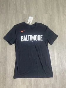 Baltimore Orioles Nike Short Sleeve Crewneck Tshirt Mens Size Small Black MLB - Picture 1 of 4