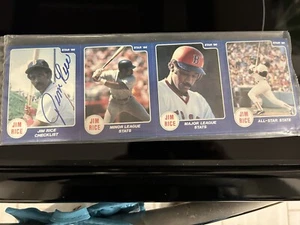 Jim Rice Autograph 1986 Star Company Set Authentic Hand Signed Red Sox - Picture 1 of 3