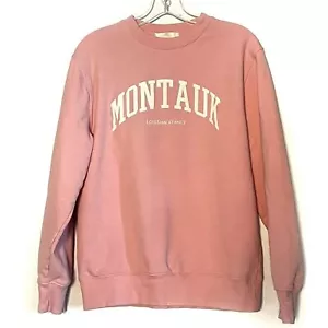 LoveShackAusgefallener rosa Montauk Pullover Sweatshirt - Medium - Bild 1 von 6