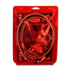 HEL BRAKE LINE KIT FOR SUZUKI DR650 (2001-) 1 FRONT & 1 REAR - Picture 1 of 1