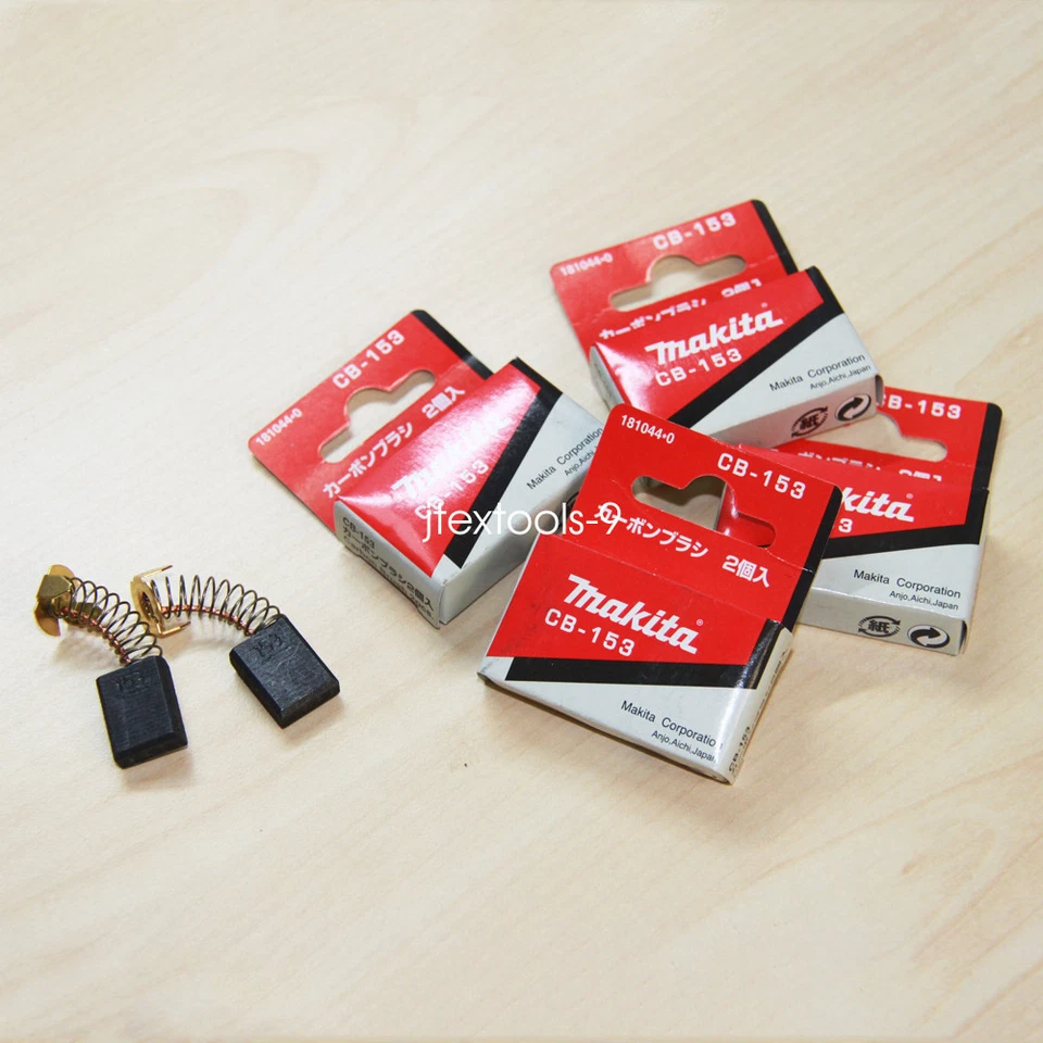 1 Pair Makita Cb153 Carbon Brushes 9401 Sander 9607 Grinder 181044-0 Original