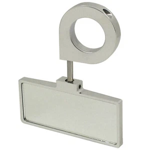 Empi 16-2047 Polished Aluminum Rear View Mirror, Clamp On 1-1/2" Tube - Picture 1 of 2