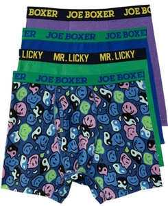 Men Joe Boxer 4 Pack Cotton Stretch Boxer Briefs Underwear Size S M L XL $38 NWT - Picture 1 of 12