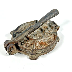 Vintage Cast Iron 6.5" Tortilla Press Hecho En Mexico in Monterrey NL - Picture 1 of 20