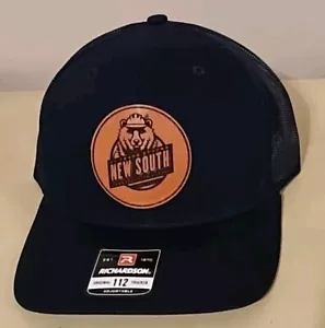 Neu South Construction Truckermütze Leder Patch Richardson 112 Druckknopflasche blau - Bild 1 von 7