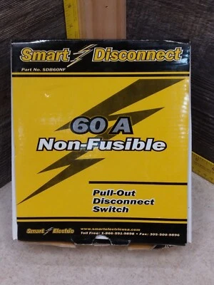 Nuevo, Smart Electric Exterior 60 Amp No Fusible Caja Eléctrica Desconexión CA Foto 1 de 4