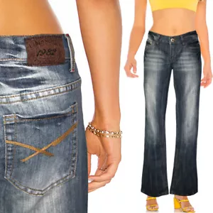 URBAN SURFACE Used Look Bootcut Jeans Hose Hüfthose Low Rise NEU Gr.38 - Bild 1 von 4