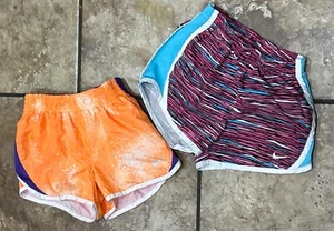Nike Dri-Fit Girls Sz 6/6X Girls Running Athletic Shorts Sports EUC - Picture 1 of 9