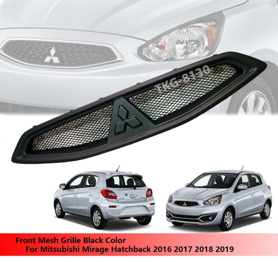 Front Bumper Mesh Grille Grill For Mitsubishi Mirage Hatchback 2016 - 2019 - Image 1 of 2