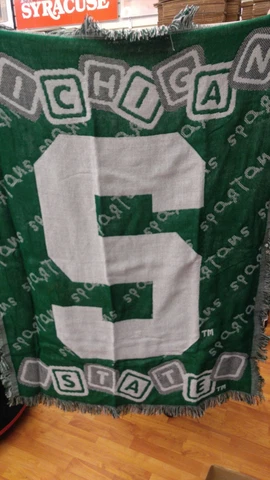 New Northwest Michigan State Spartans Baby Throw Blanket 36" X 48" Cover