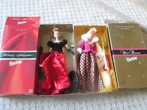 2 MUÑECAS BARBIE INVIERNO ESPLENDOR Y RAPSODIA EDICIÓN ESPECIAL AVON NUEVAS NIOB - Imagen 1 de 4