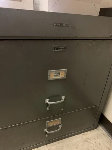 One Hour Fireproof 2-Drawer Heavy Duty Shaw Walker Metal Steel File Cabinet Cover